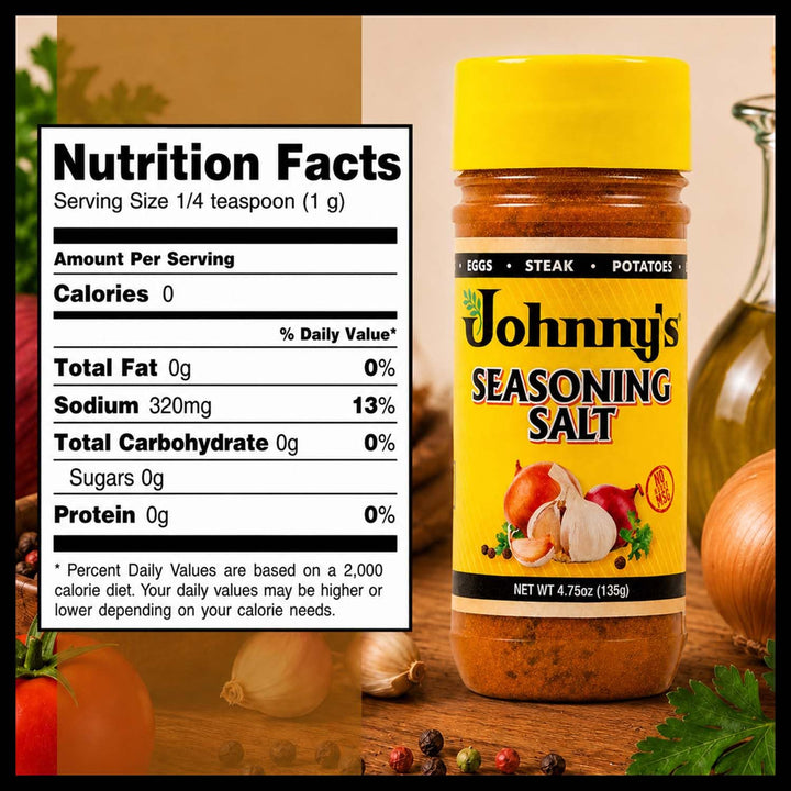 Johnny's Seasoning Salt, 4.75 oz