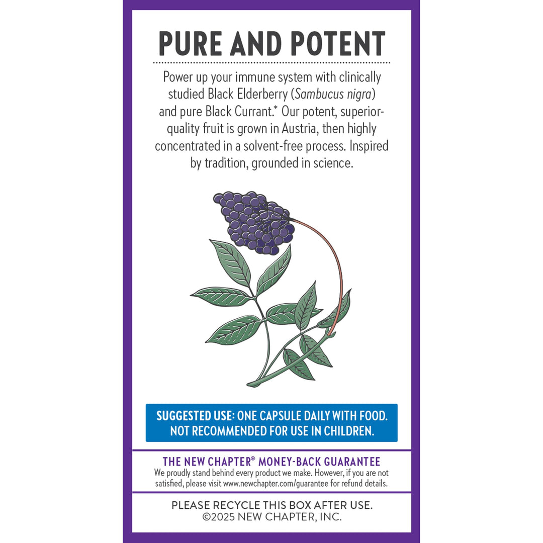 New Chapter Elderberry Capsules, 30 Count