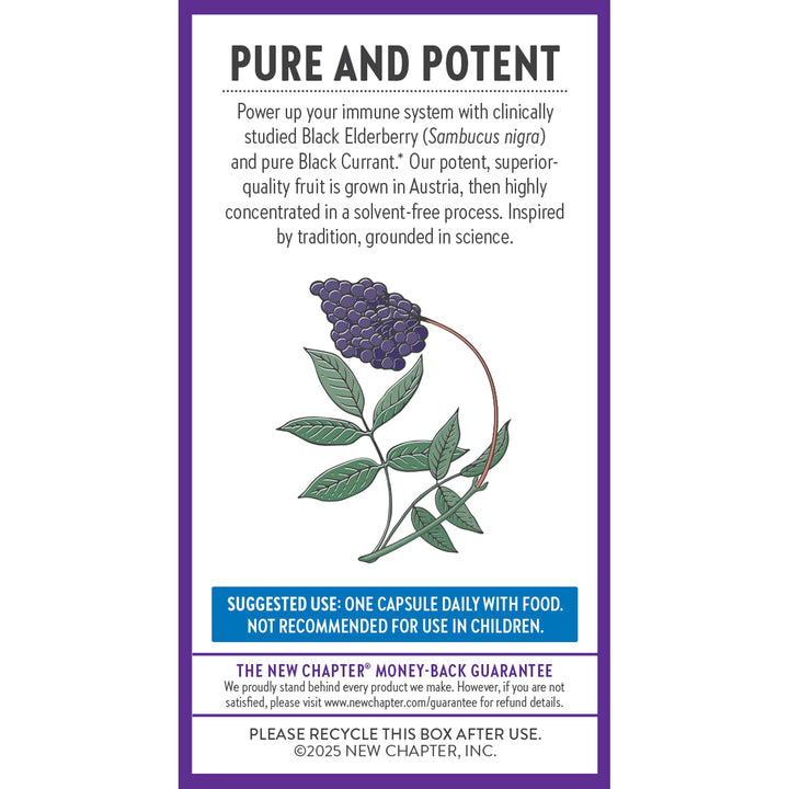 New Chapter Elderberry Capsules, 30 Count