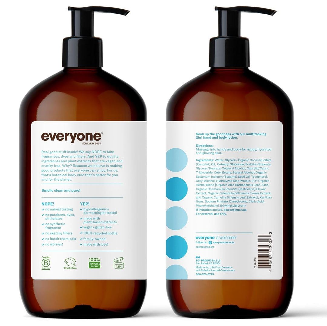 everyone for every body Lotion, Unscented, 32 fl oz
