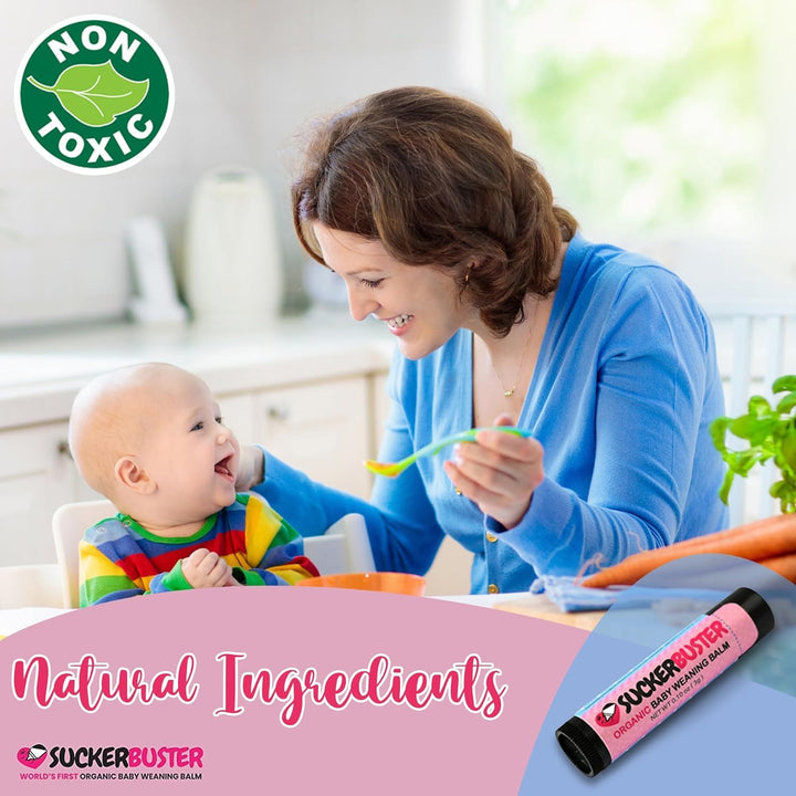 Suckerbuster Baby Breastfeeding Weaning Balm Stick, 10 oz