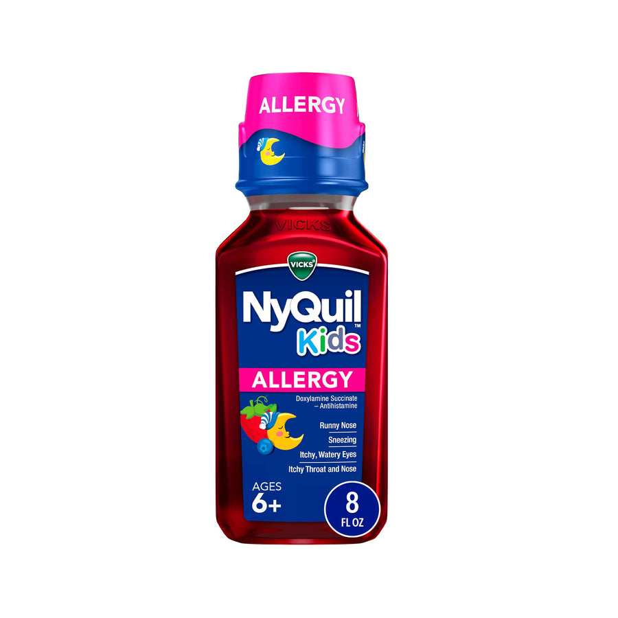 Vicks NyQuil Kids Allergy Liquid, Berry Flavor, 8 fl oz