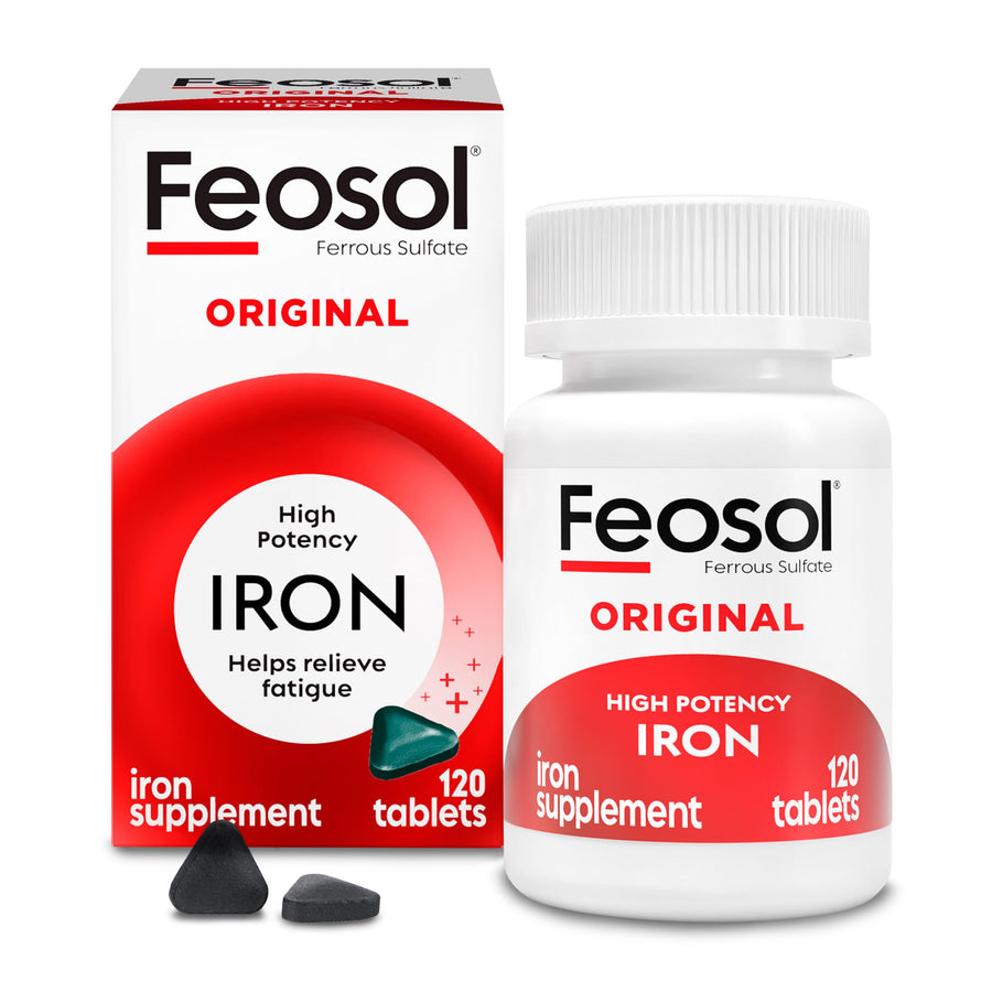 Feosol Original Iron Supplement Tablets, 325 mg, 120 Count