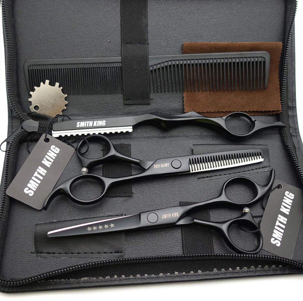 Smithking Hair Cutting Scissors Set, Black