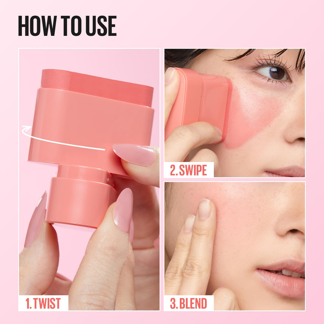 Kaja Dewy Bar Cheeks & Lip, Peach Cobbler