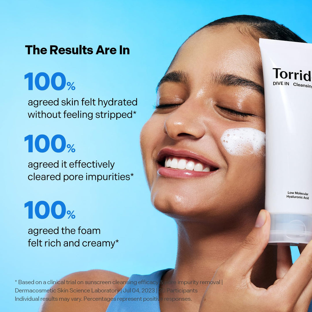 Torriden Dive-In Cleansing Foam Face Wash, Pack of 2