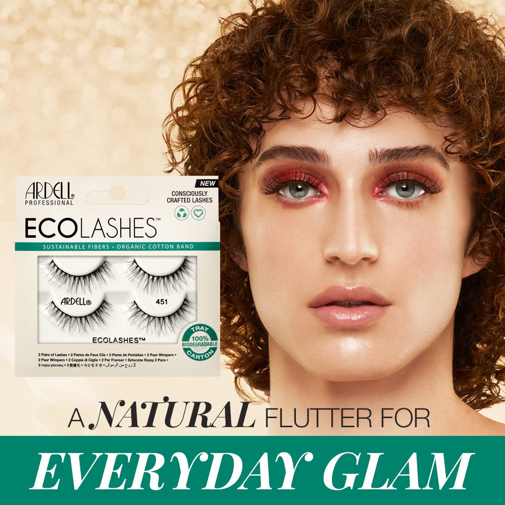 Ardell Eco Lashes 451 False Eyelashes, 2 Pairs