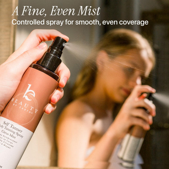 Beauty by Earth Self Tanner Spray, Fair to Medium