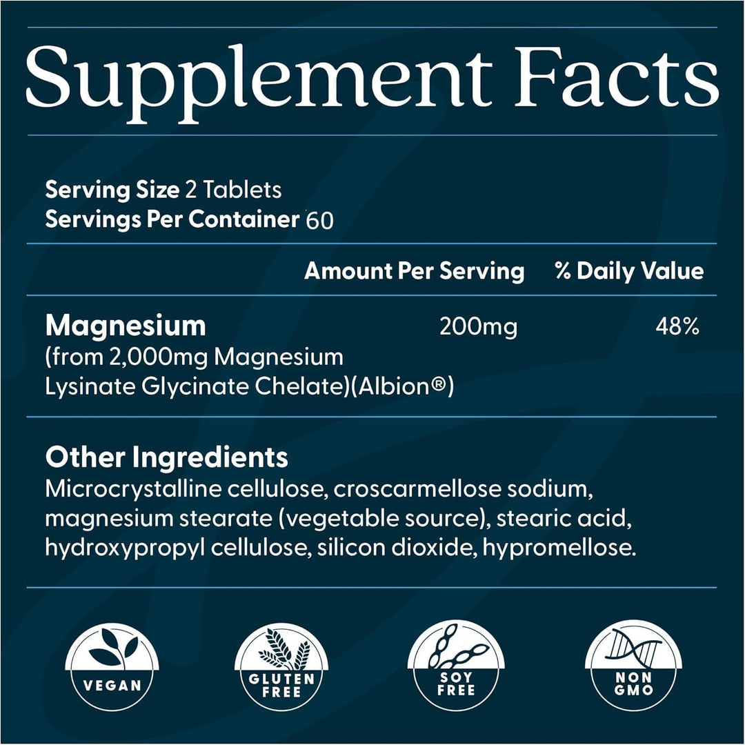 Doctor's BEST Magnesium Glycinate Lysinate, 120 Count