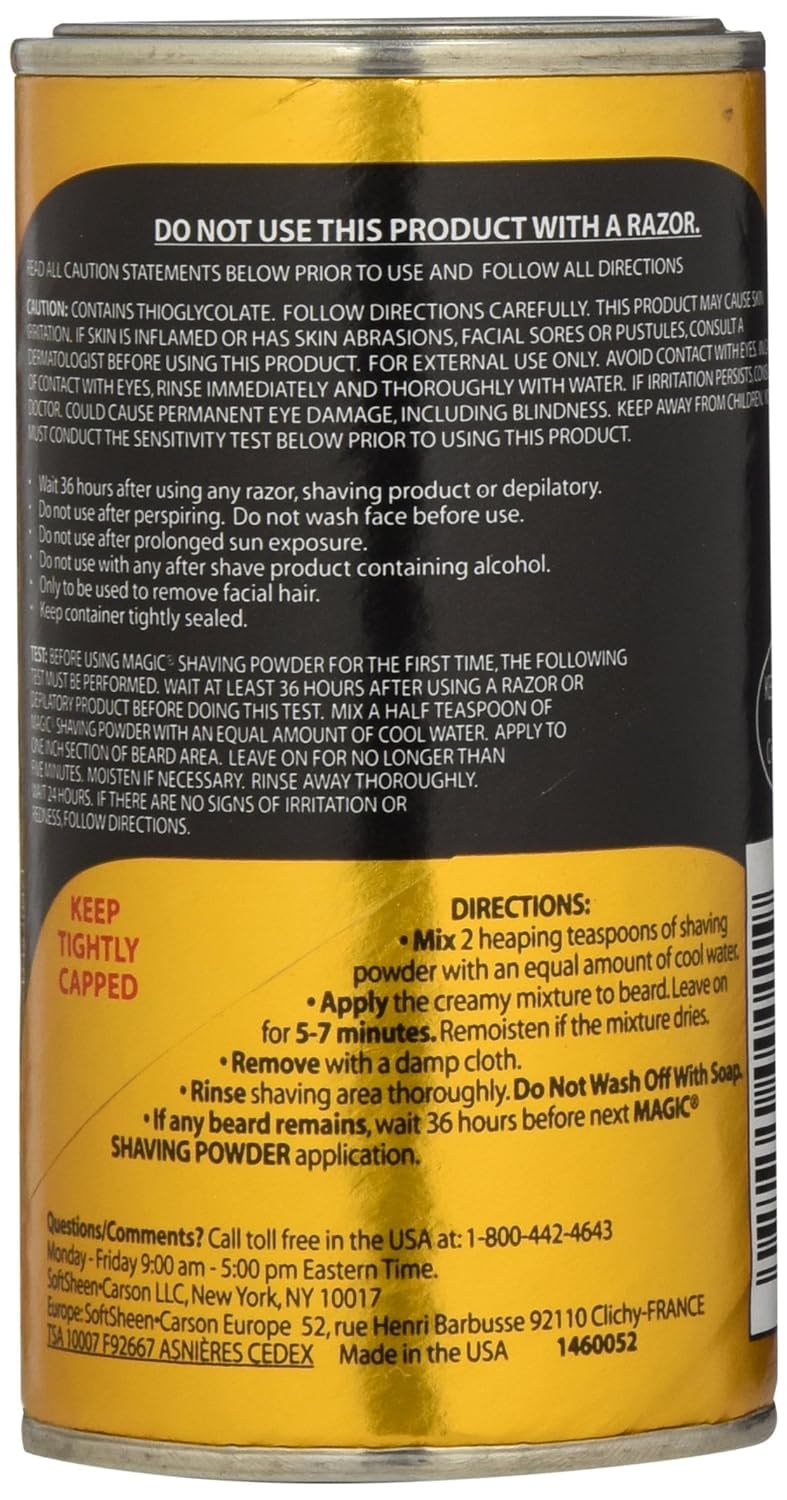 Soft-Sheen Carson Magic Razorless Shaving Powder, Fragrance, 4.5 oz