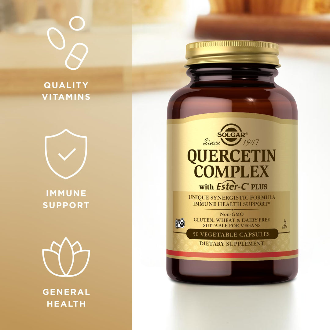 Solgar Quercetin Complex with Ester-C Plus, 50 Count
