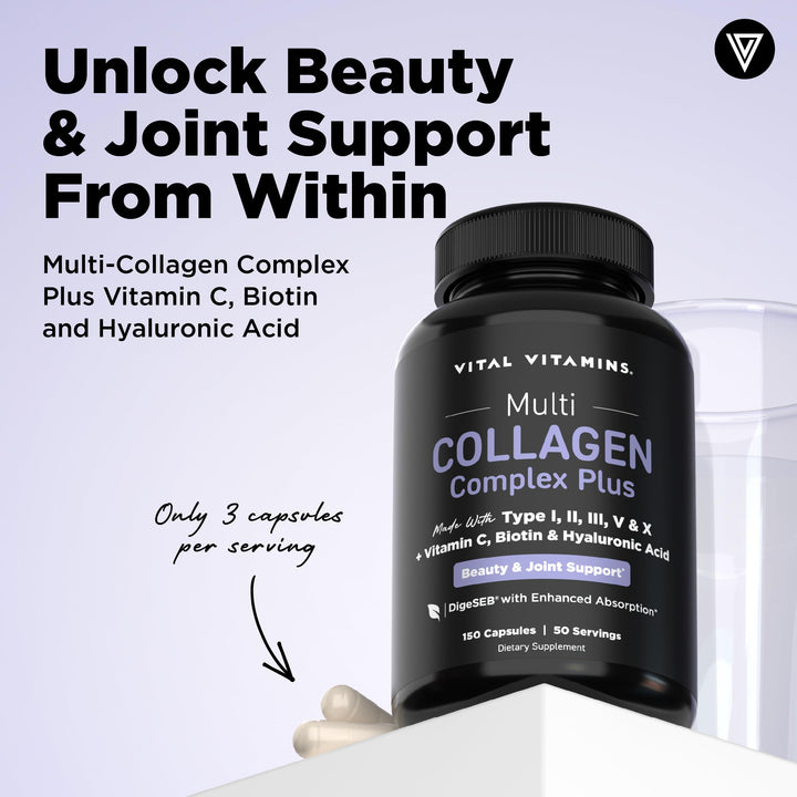 Vital Vitamins Multi Collagen Plus, 150 Count