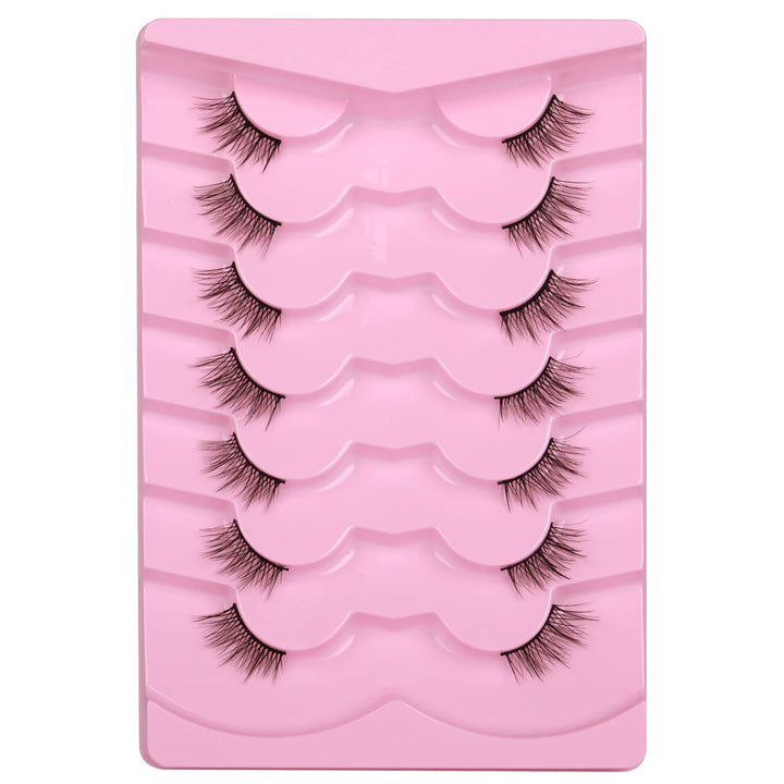ALICE Fake Eyelashes Cat Eye, 7 Pairs