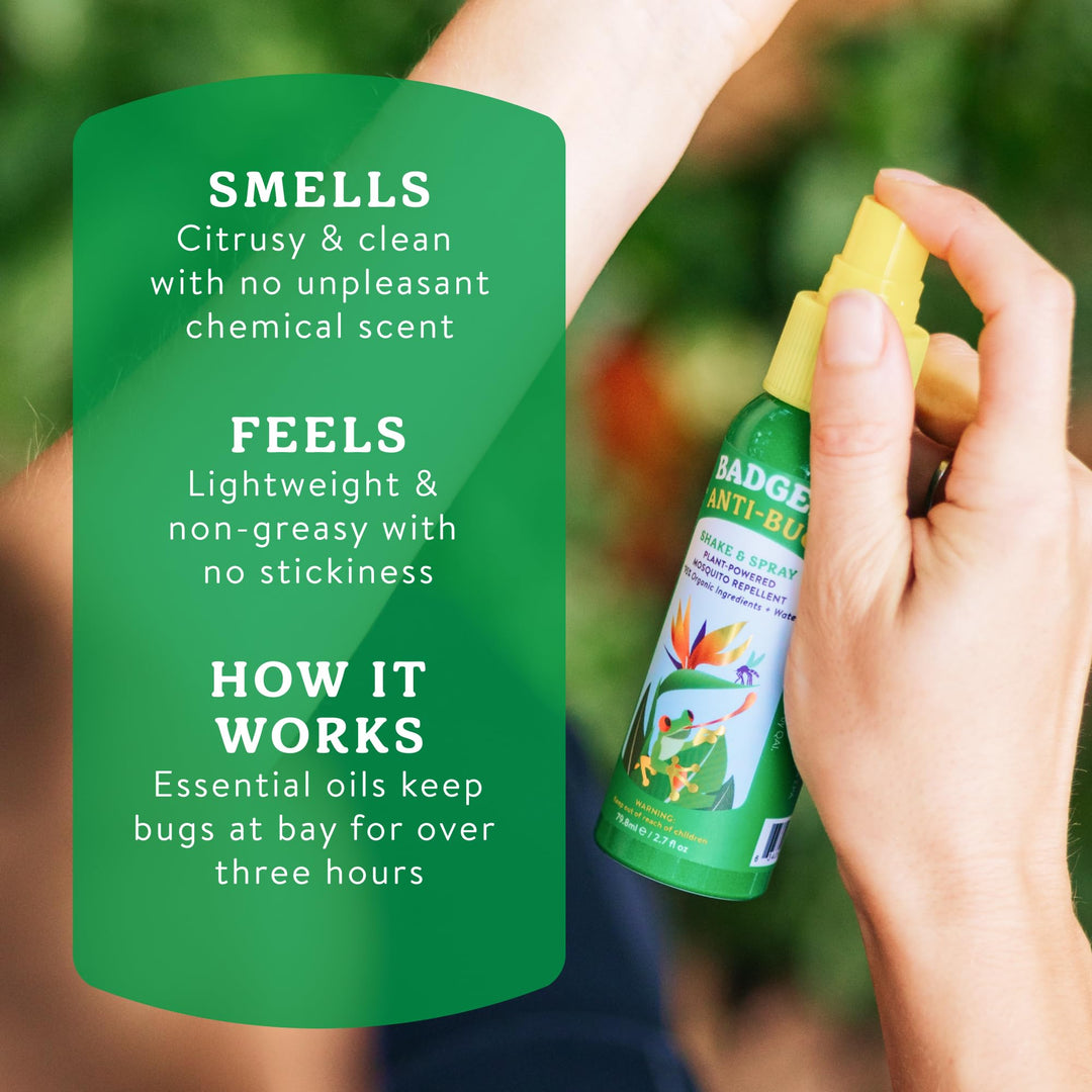 Badger Bug Spray Travel Size, 2.7 fl oz