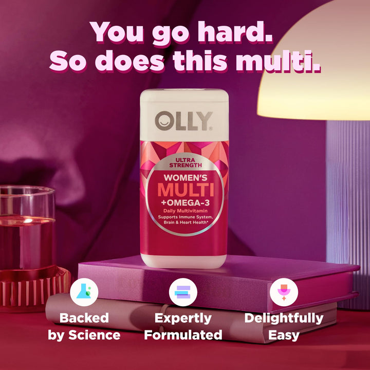 OLLY Ultra Women's Multi Softgels, 60 Count