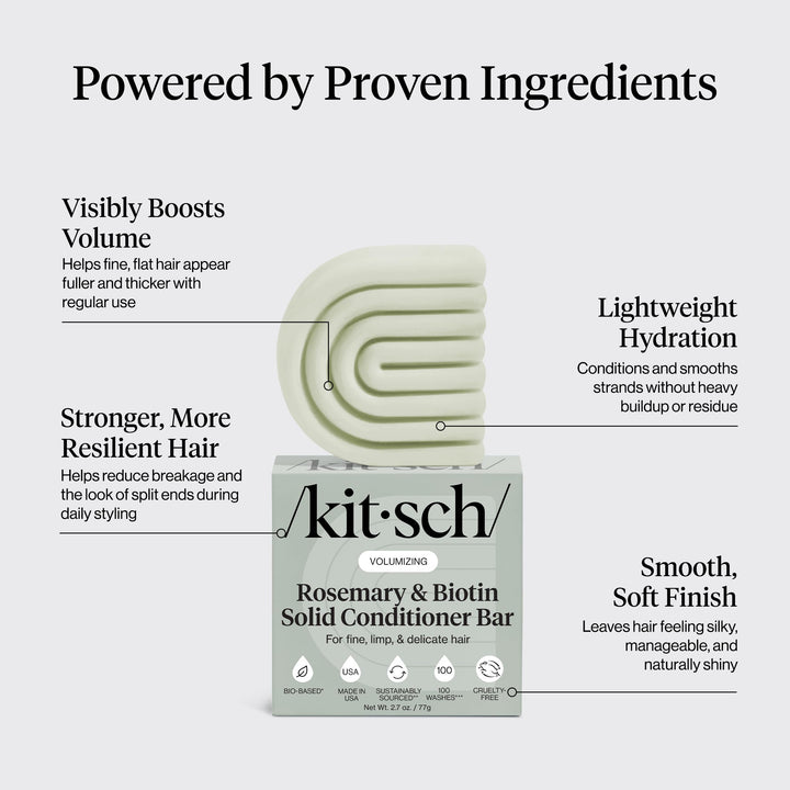 Kitsch Conditioner Bar, Rosemary & Biotin, 2.7 oz