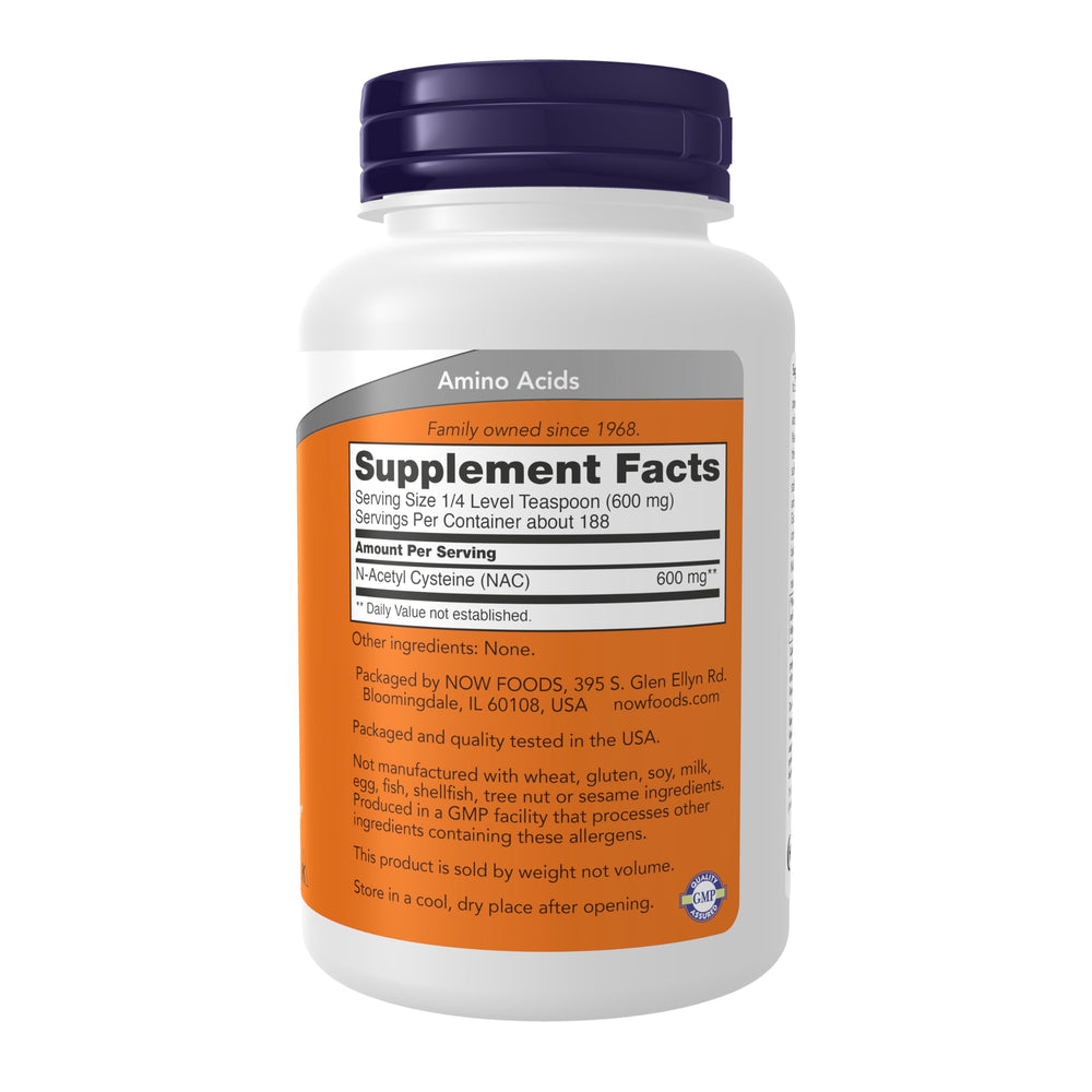 NOW NAC 600 mg Pure Powder, 4 oz