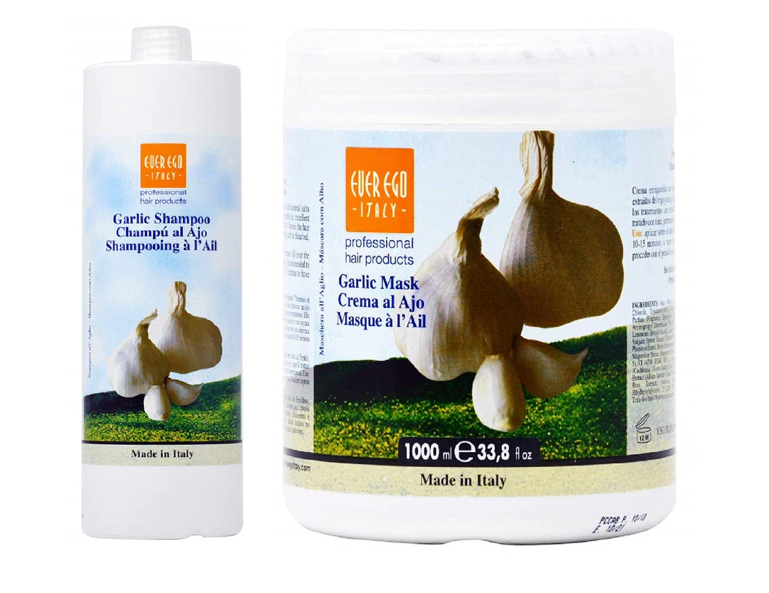 Alter Ego Garlic Shampoo and Hot Oil Treatment with Vitamin A, 1000 ml