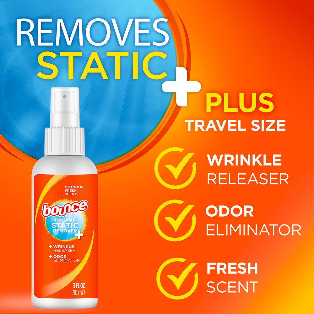 Bounce Rapid Touch-Up 3-In-1 Wrinkle Release Spray, 3 oz
