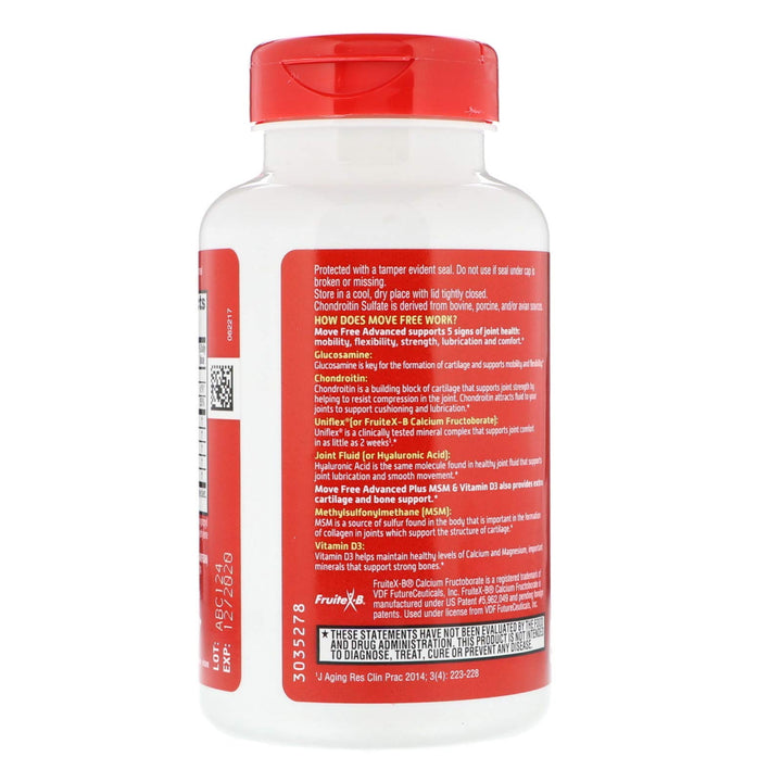 Schiff Move Free Joint Health Plus MSM & Vitamin D3, 80 Count