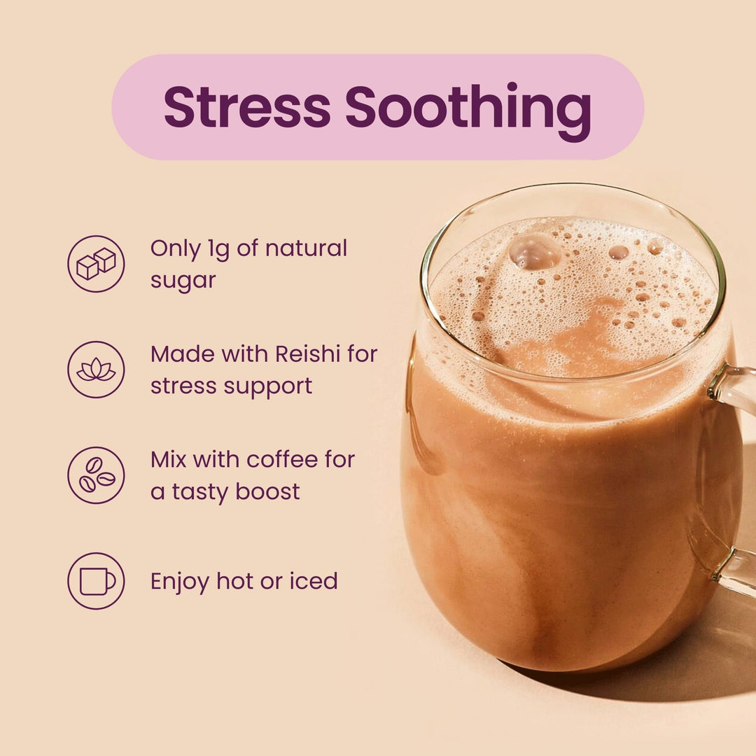 Blume Superfood Latte, Reishi Hot Cacao Powder, 25 Count