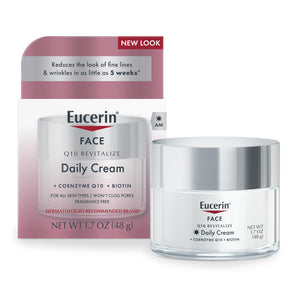 Eucerin Q10 Anti-Wrinkle Face Cream, Unscented, 1.7 oz