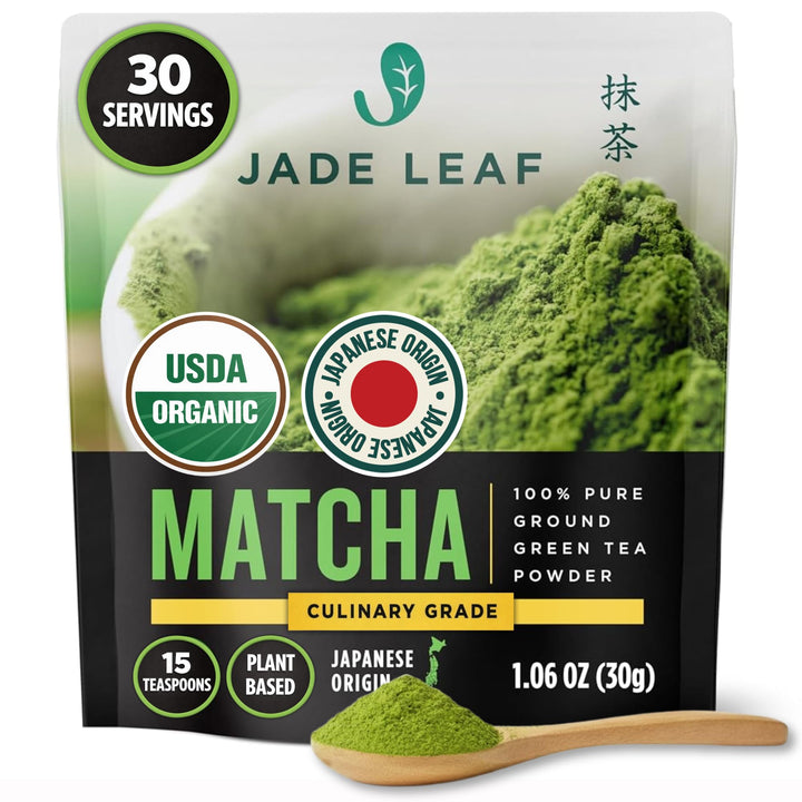 Jade Leaf Matcha Culinary Grade Powder, Organic, 30 g