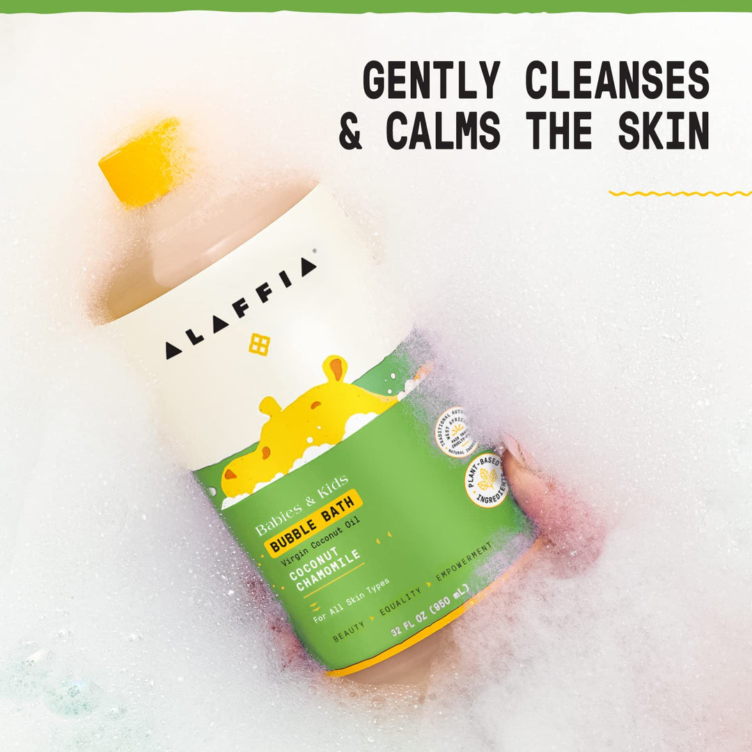 Alaffia Babies & Kids Bubble Bath, Coconut Chamomile, 32 fl oz