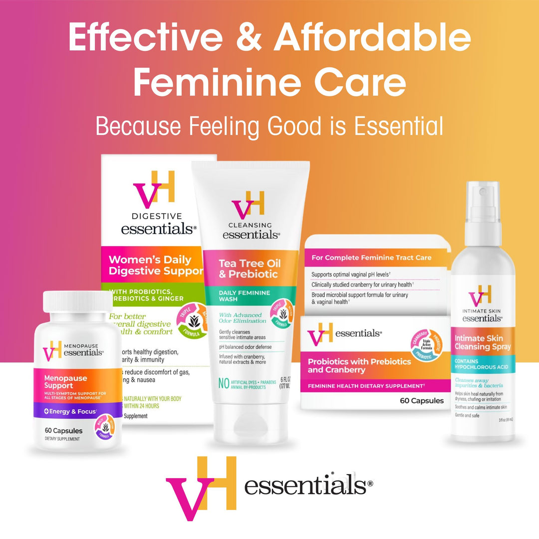 vH Essentials Probiotics With Cranberry Feminine Health Supplement, 120 Count