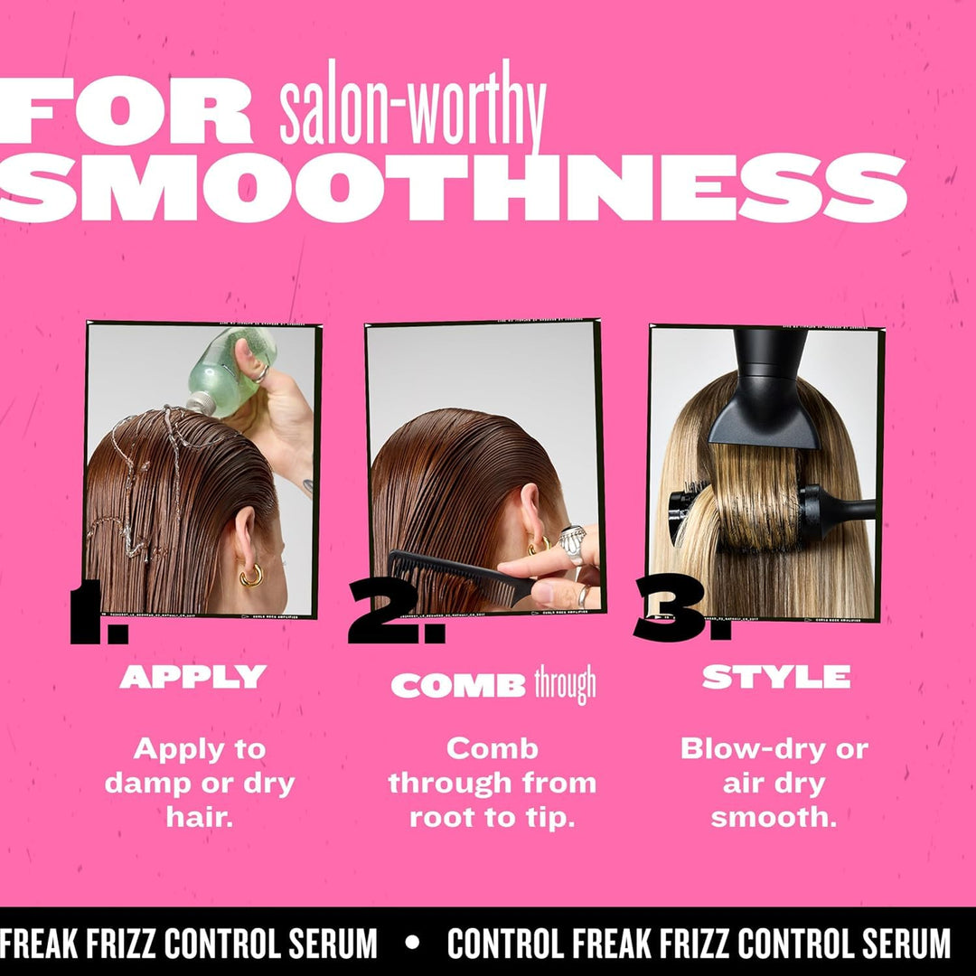 TIGI Control Freak Hair Serum For Curly Or Frizzy Hair, 8.62 fl oz
