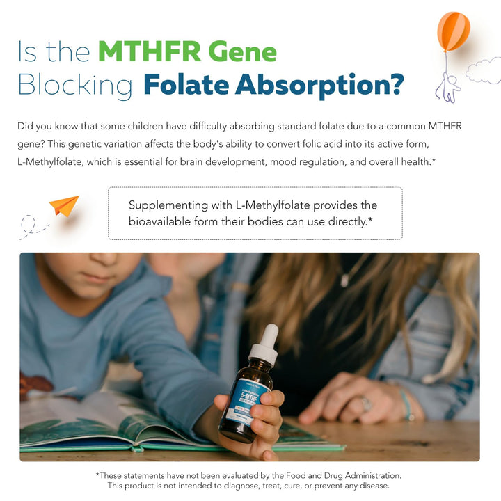 Triquetra Health Kids L-Methylfolate + Methyl B12 Cofactor, Organic