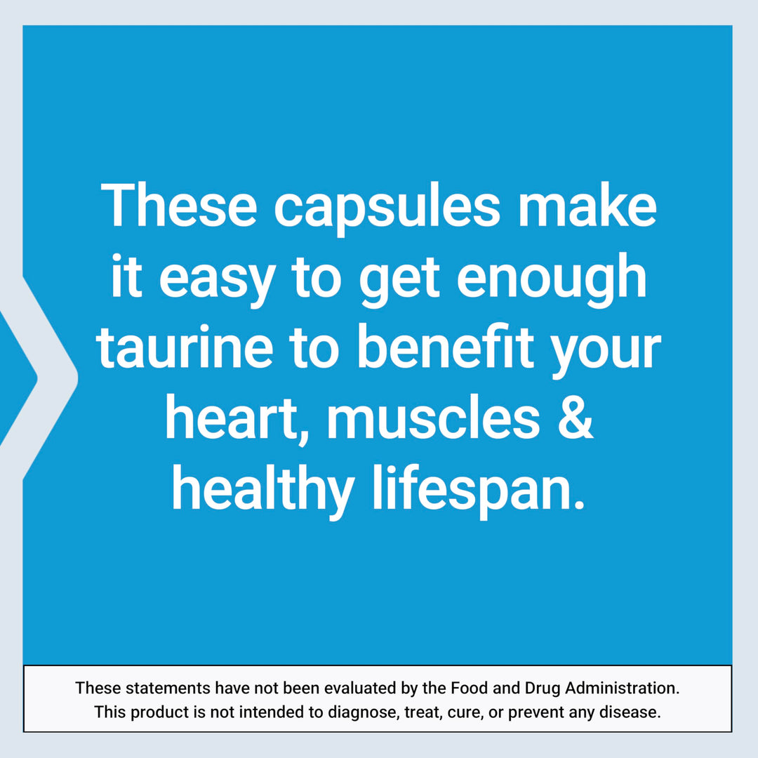 Life Extension Taurine 1000 mg, 50 Count