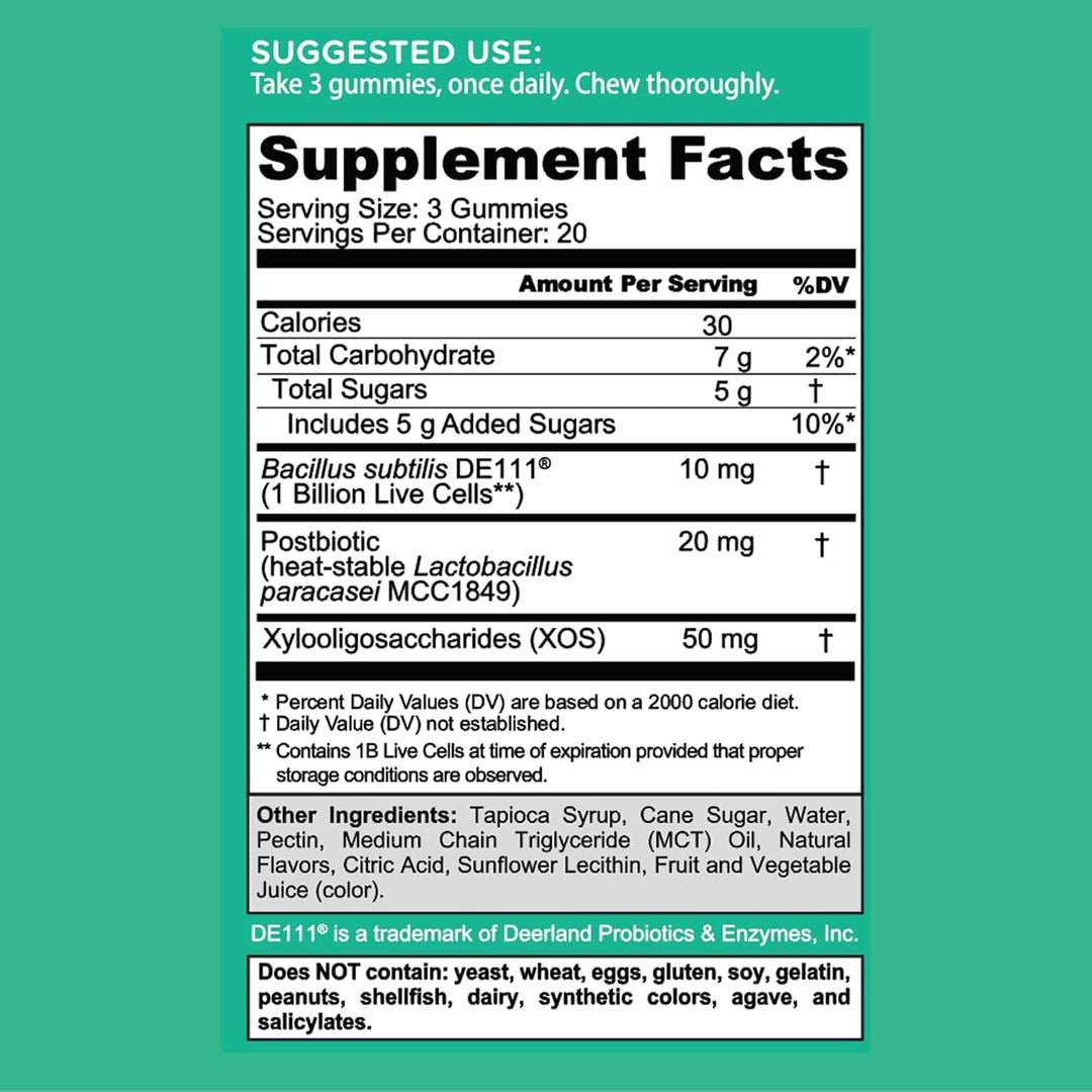Goli Pre + Post + Probiotics Gummies, 60 Count
