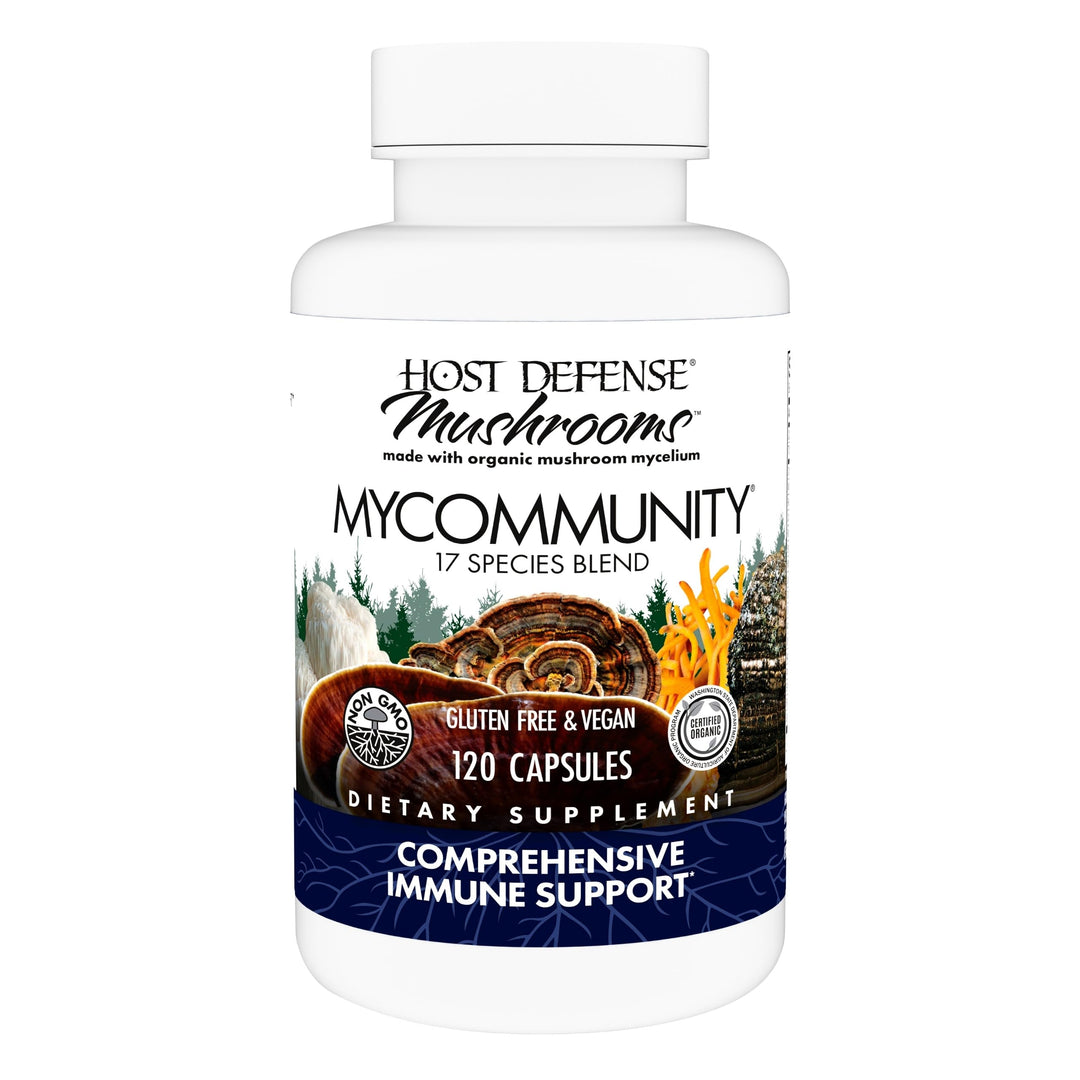 Fungi Perfecti Host Defense MyCommunity Comprehensive Immune Support, 120 Count