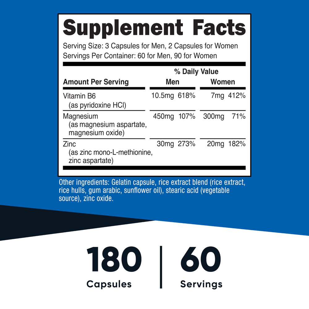 Nutricost ZMA Supplement, 180 Count