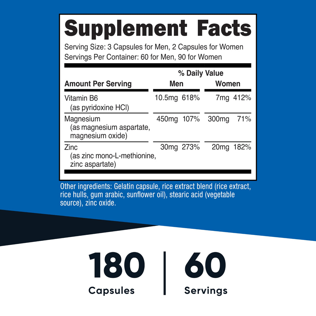 Nutricost ZMA Supplement, 180 Count