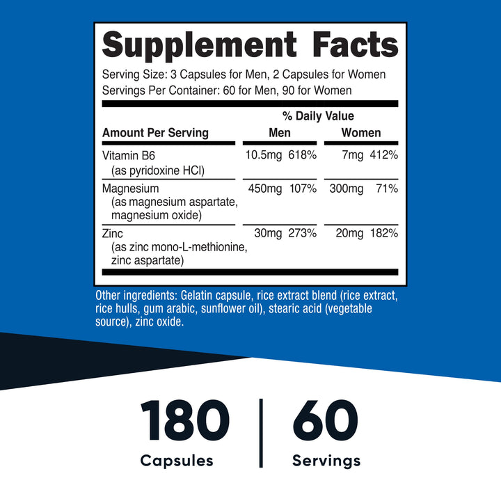 Nutricost ZMA Supplement, 180 Count