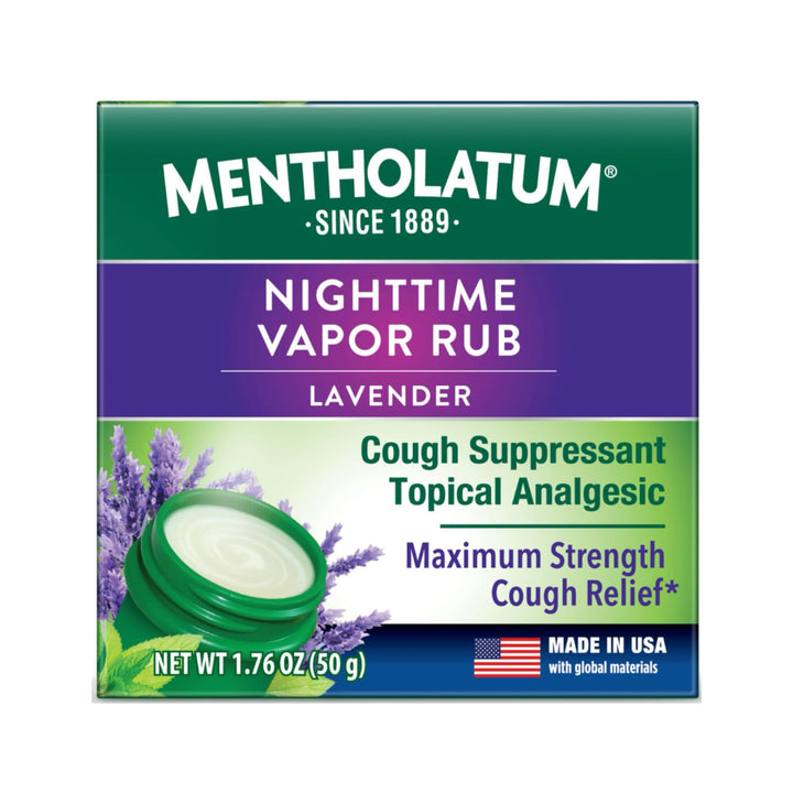Mentholatum Nighttime Vaporizing Rub, Lavender, 1.76 oz