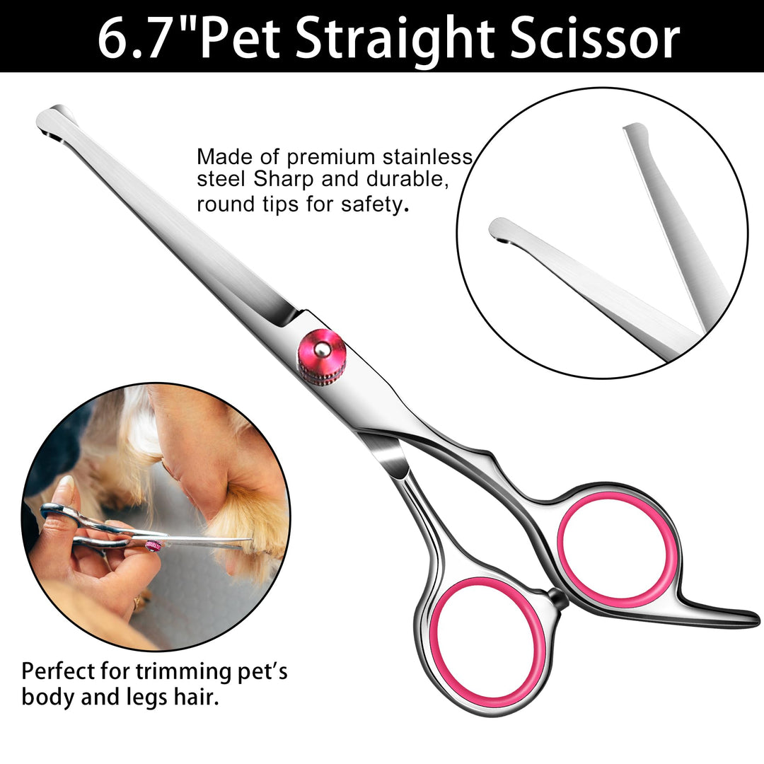 wikdey Dog Grooming Scissors Kit