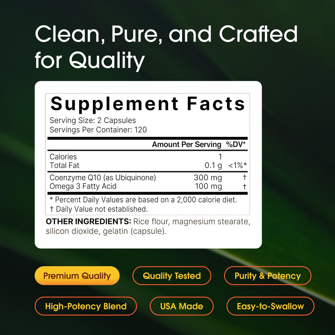 NatureBell CoQ10 Ubiquinone, 300 mg, 240 Count