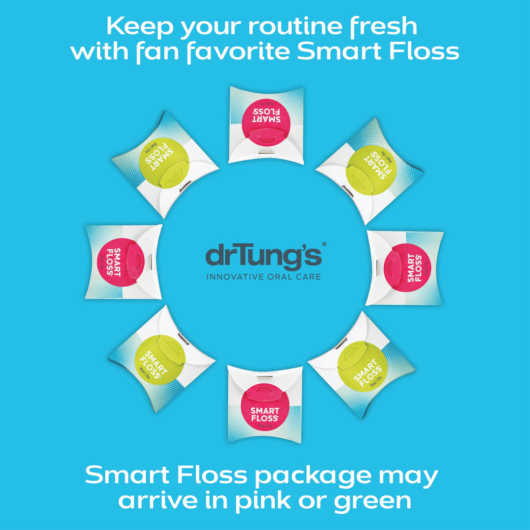 drTung's Smart Floss Expanding Natural Waxed Dental Floss, Pack of 1