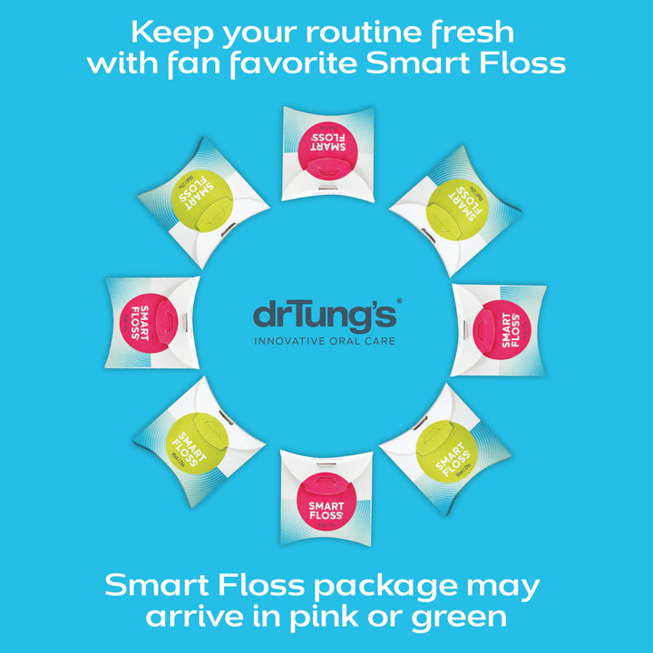 drTung's Smart Floss Expanding Natural Waxed Dental Floss, Pack of 1