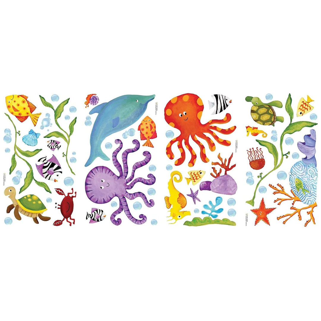 RoomMates Adventures Under The Sea Peel And Stick Wall Decals, Multicolor