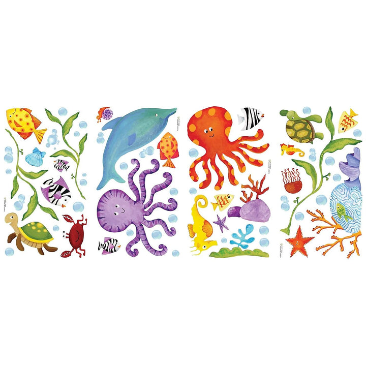 RoomMates Adventures Under The Sea Peel And Stick Wall Decals, Multicolor