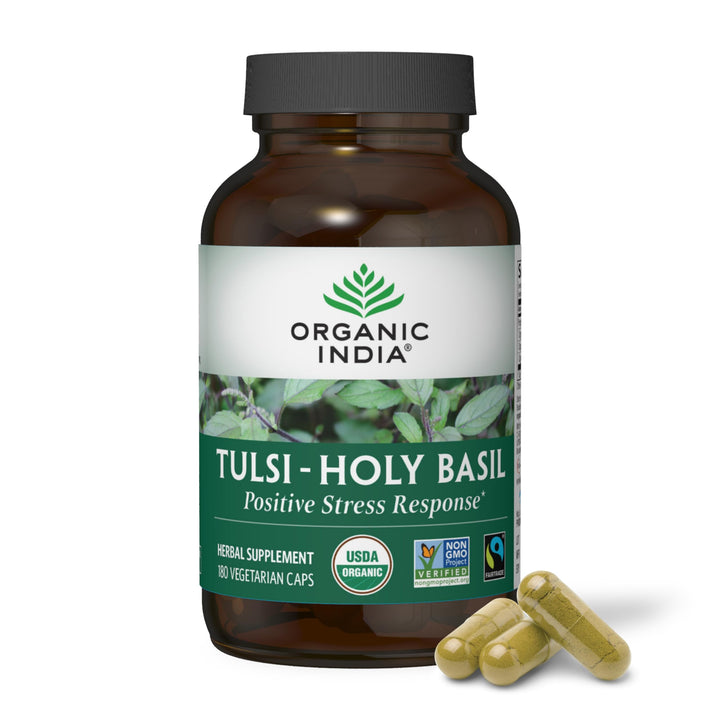 ORGANIC INDIA Tulsi Holy Basil Extract, 180 Count