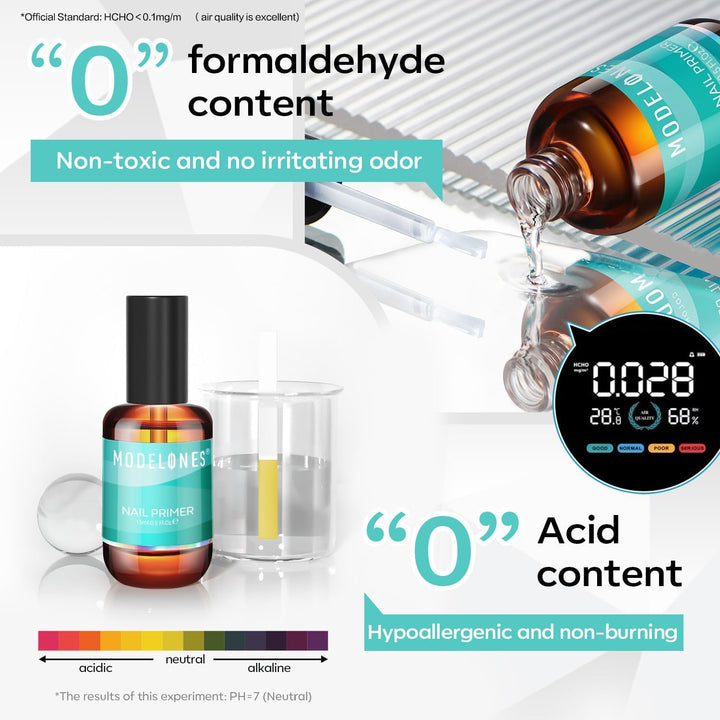 modelones Gel Nail Polish Primer, Acid Free, 15 ml