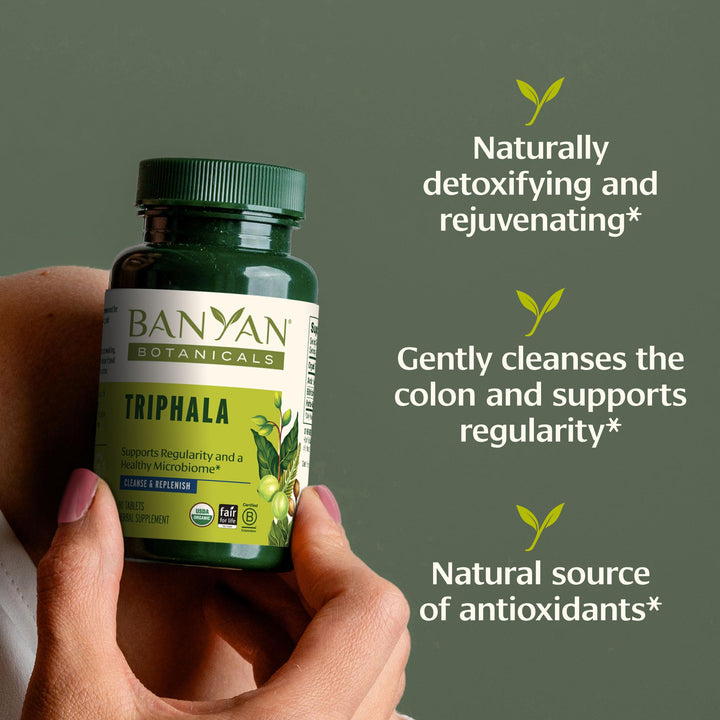 Banyan Botanicals Organic Triphala Tablets, 90 Count
