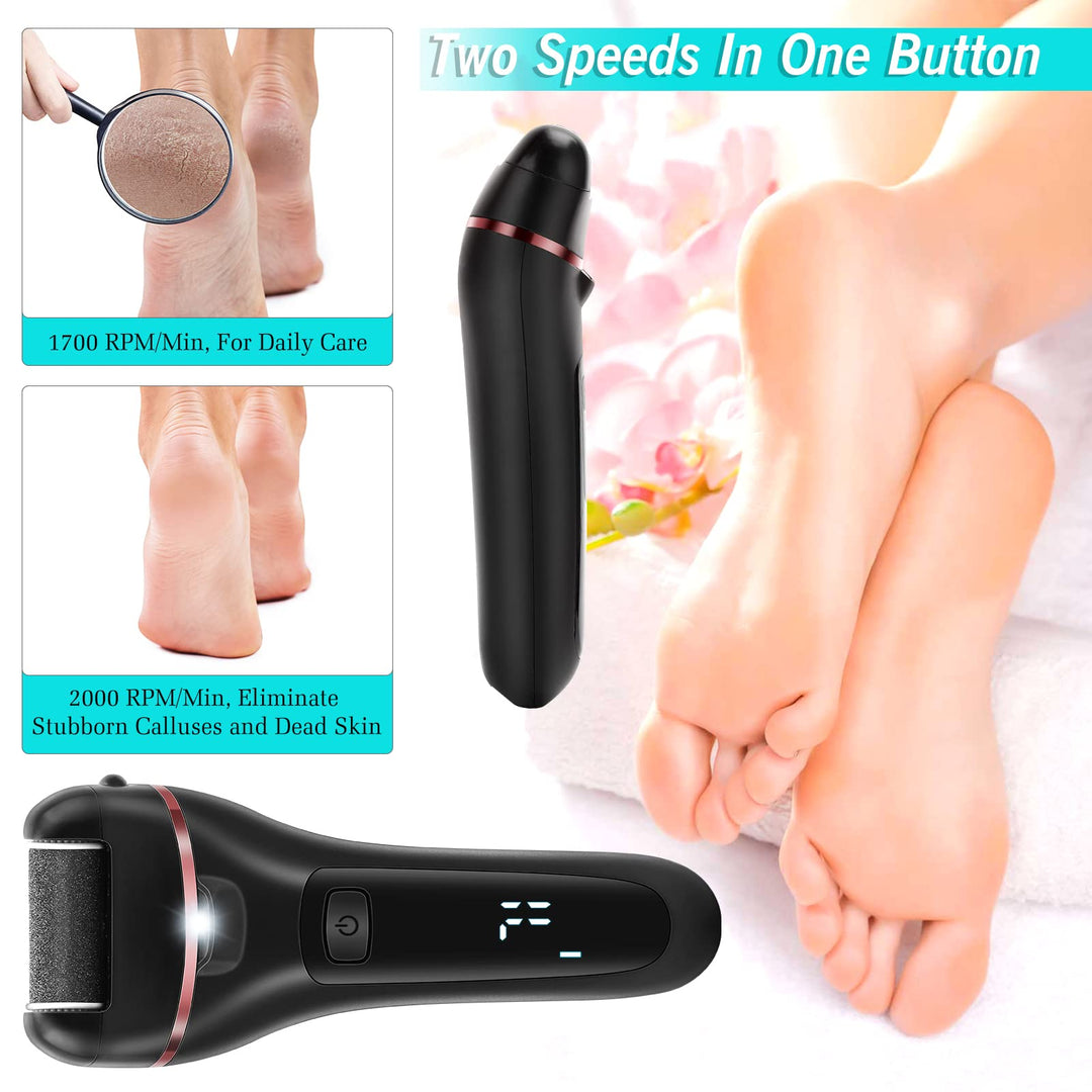 DONGYIN Electric Foot File, Rechargeable, 3 Count