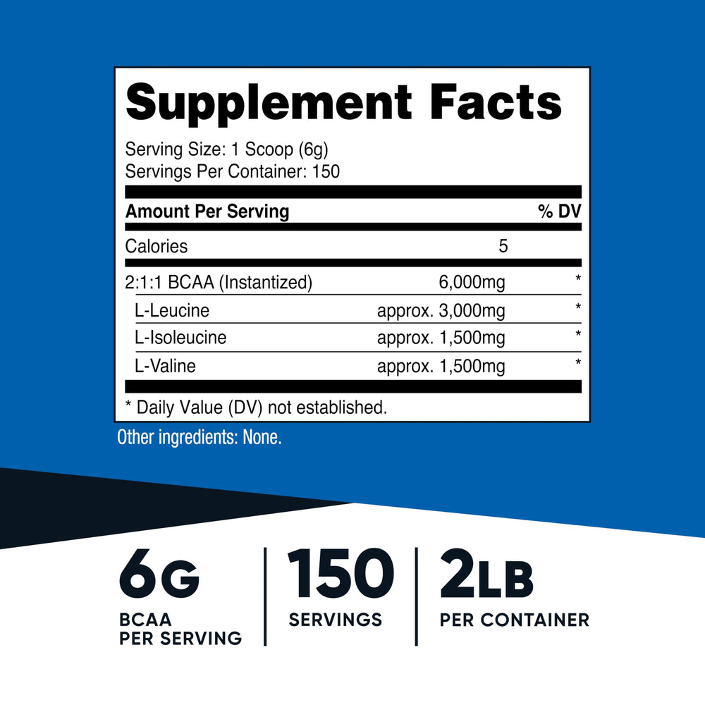Nutricost BCAA Powder 2:1:1
