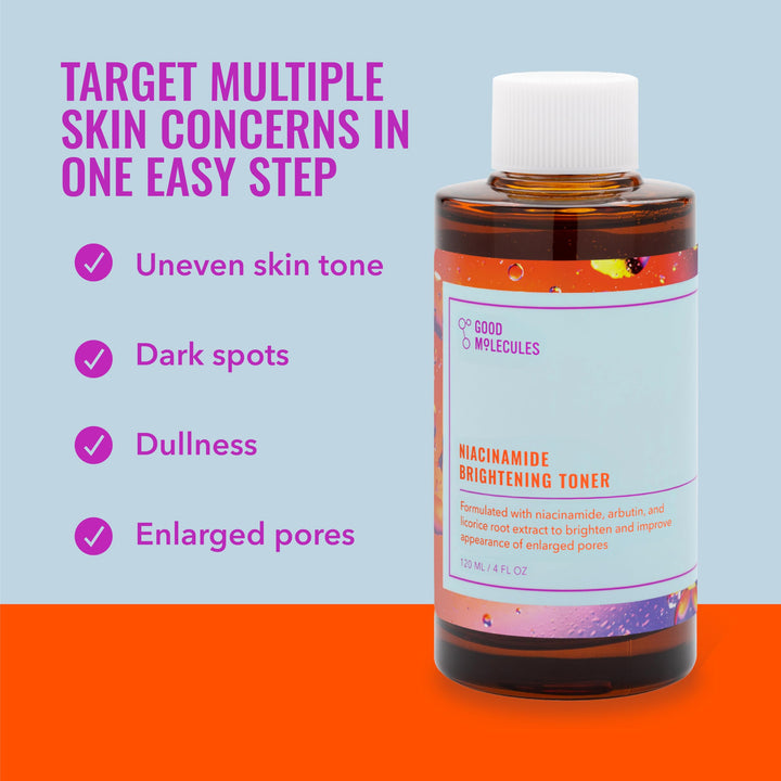 Good Molecules Niacinamide Brightening Toner with Arbutin, 4 fl oz